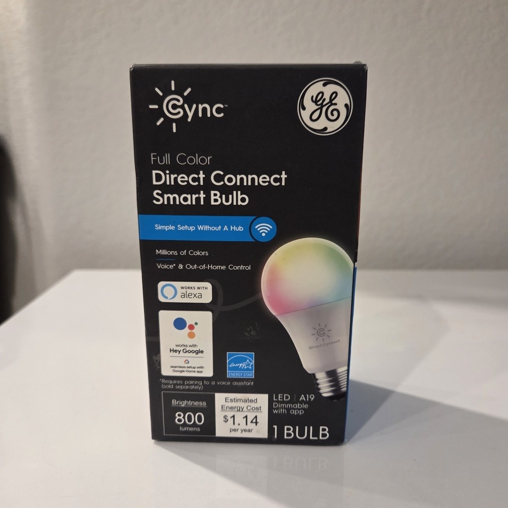 CYNC By GE Full Color Direct Connect Smart Bulb (1 LED A19 Bulb)